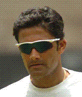 Kumble-The spin master - Indians love him, opposition are scared off him. Anil Kumble is the spin wizard from Karnataka. Man too good on his job.  