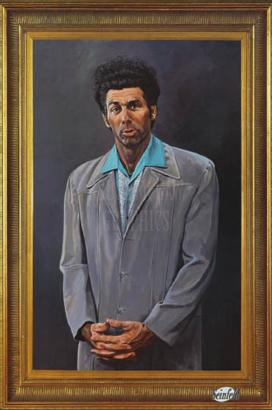 kramer - cosmo kramer, all original in oil. one of the greatest comedians in the history of mankind. long live the kramer