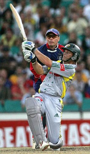 Watching Cricket - Adam Gilchrist - in action in recent 20/20