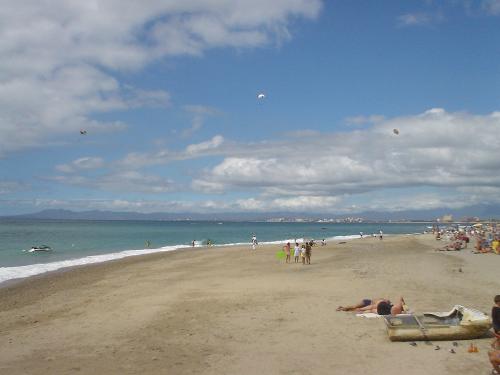 Beach in Puerto Vallarta - Daytime beachfront along the Malecon.