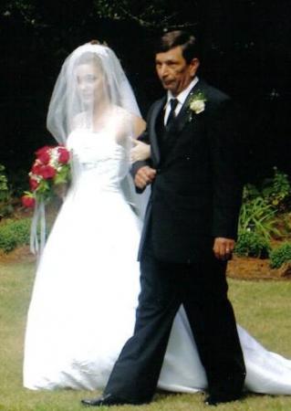 wedding - I am being walked down the isle by daddy