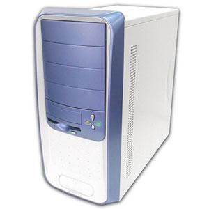 Computer - Blue and white Computer