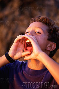 Child yelling - Yelling youngster