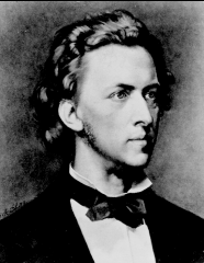Fredric Chopin - I love chopin.I think he was the BEST in ROMANTIC.I like his waltz very very much.Every day I listen to his PIANO concertos(1,2).and...