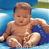 Baby pee - Baby pee. funny picture