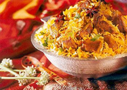 Indian Biriyani - Indian Biriyani is rice mixed with mutton or chicken with so many masalas and additives which makes it one of the finest dishes in the world