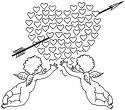 valentine&#039;s day - picture emphasizes a big heart which symbolizes valentine&#039;s day with two little cupids below.
reference link: http://www.make-stuff.com/kids/coloring_pages/images/c_val_cupids.gif