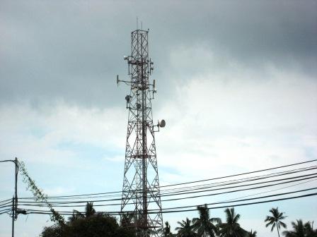 Telecommunication tower. - One of the many telecommunication tower standing tall in the midst of the countryside. Telecommunication tower. - One of the many telecommunication tower standing tall in the midst of the countryside.