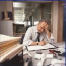stress - stress from too much work. reference link: http://www.psychol.co.uk/pics/stress.jpg