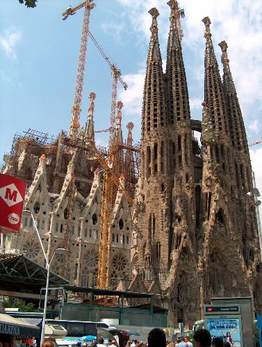 sagrada familia - barcelona dome... it should be completed in 2040!