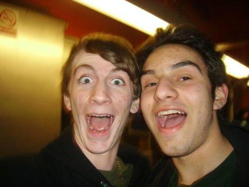 Scott and Mike - Here is a picture of me and mike on the Staten Island ferry. We look excited for no reason