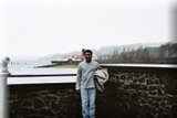 Murali at a Scotish home! - Picture taken in January 2004 in Scotland