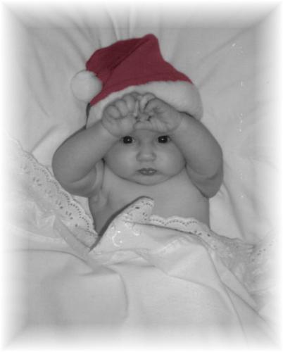 Adorable Baby - "Peek A Boo santa" I LOVE taking pictures of my babies and I just got really lucky and got an ADORABLE one!!!