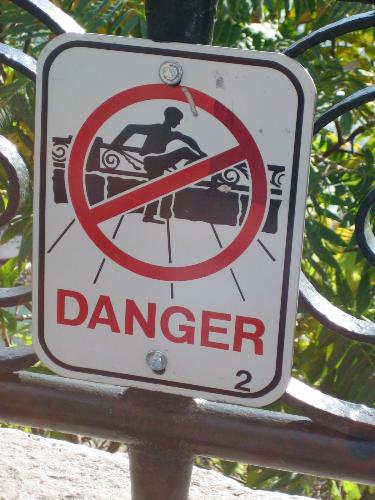 Danger! - taken at the edge of Niagara Falls.