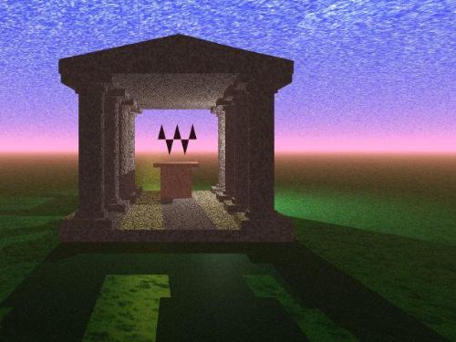 Virtual Altar - There are many Virtual Environments springing up on the internet now.  Places like Second Life allow you to create you own virtual realitys.  One wonders what you would sacrifice at a virtual altar.