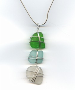 Beach Glass Necklace - one of many designs Beach Glass Necklace - one of many designs