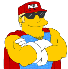 Duff Man - Duff Man from the simpsons