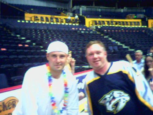 Tomas Vokoun - A picture of me and Tomas at Open House, 2006.