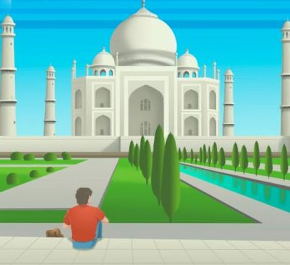 cartoon of taj Mhal - Taj Mahal cartoon