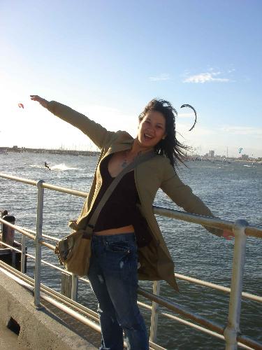 St  Kilda - I can FLY! Taken in St Kilda - Melbourne. Windy.