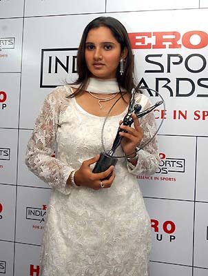 sania! - Coming from Hyderabad, this teenager is creating history in Indian tennis by becoming the first ever Indian to break into the top-50 WTA rankings.  Still not out of her teens, Sania Mirza has got a huge fan following, both inside and outside the country.