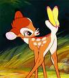 Bambi - bambi with a butterfly