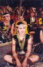 Traditional cosutume of Kadazan - Traditional costume of The Kadazans. They originate from Sabah, Malaysia. They dance the tradional song wearing the costume.
