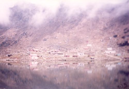 Tsangoo Lake, Sikkim - This lake is situated in Sikkim. During winter the water of the lake converted into ice.