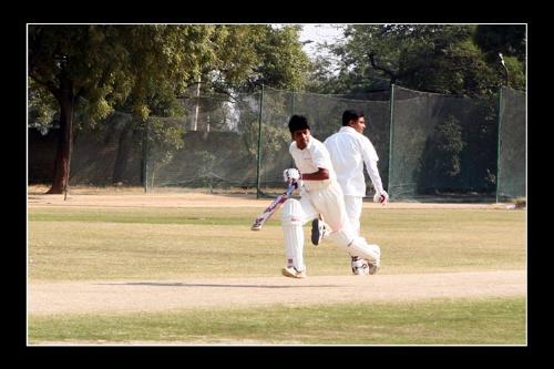 Running Between Wickets - This was the match between NIS Sparta and Kajaria, i was the opener in the match