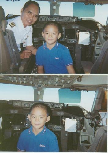 Mick future 747 Captain - Mick with Capt. Tumalad