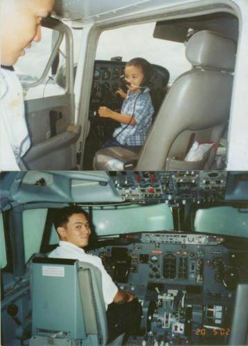 Like Father Like Son - Mick my co-pilot.