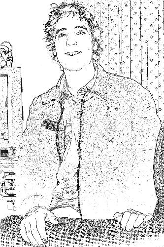 this a pic of me - this was  done with a effect from my digital camera its a picture of me