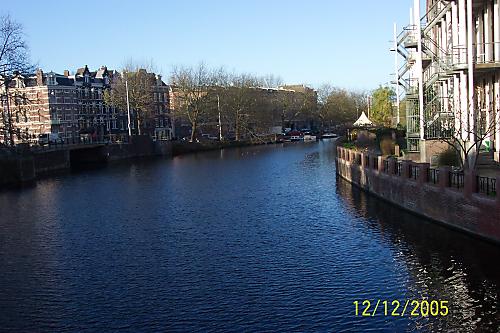 A view from Amsterdam - Amsterdam has many canals...