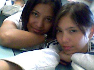 friends - here's a picture with lhanie a really good friend of mine!!