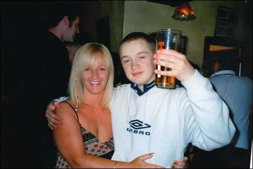 my nephew jonathan amd me - this is my lovely nephew, jonathan with me.he was killed in a horrific accident last summer along with three others , they were coming from a night out .we all miss him terribly .he was starting out as a dj and his dj name was johnny p.