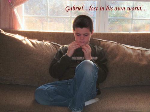 My gorgeous oldest son, Gabriel.... - This is my oldest son, Gabriel. He is always very serious...