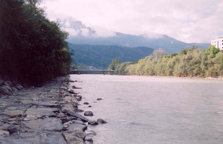 Innsbruck - Inn river in Innsbruck, Austria