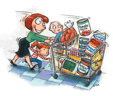 Grocery Shopping - often a frantic rush