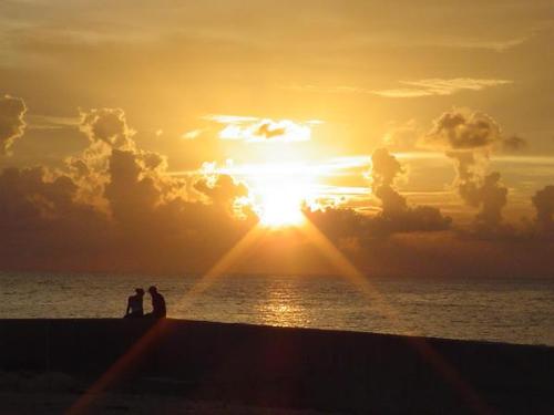 Caymanian Sunset - I took this picture when we were in the Caymans. The lovers was a good addition to a beautiful vista of the setting sun.