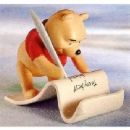 Pooh writing - I found this cute photo of Pooh. Since we all write on this website I thought it was cute to show Pooh writing as well, since pooh is part of my user name.