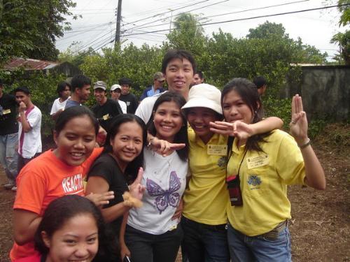 a moment with my fratenal brods and sis - this picture was taken in my 2nd month of being an Alpha Phi Omega sister. This was taken in our frat house for having an STP seminar. We had games in this day to councide with our activity.