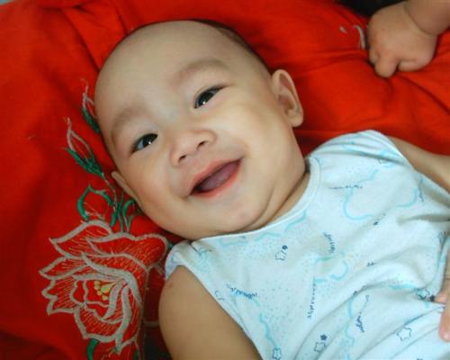 smile - my baby when he was 6mths old.