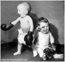 Fight of the boy - How is my punch???