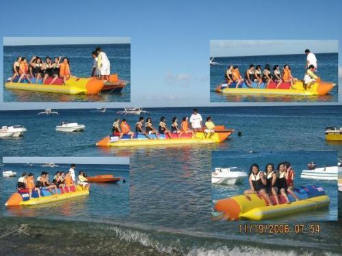 Banana boating - try banana boating