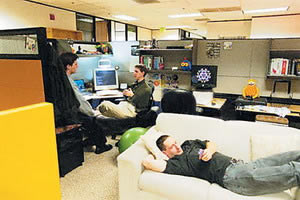 Google office. - its like a house,full of enjoyment and fun time out there.
