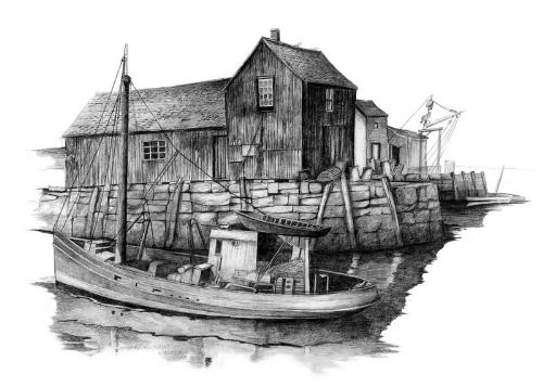 Motif #1 - This is a print from the original pencil drawing.