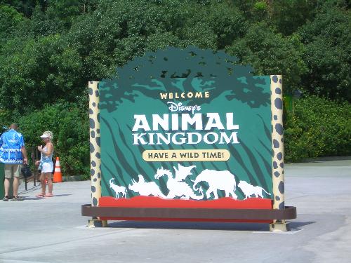 Animal Kingdom Orlando Florida - A picture of the sign as you enter Animal Kingdom in Orlando, Florida