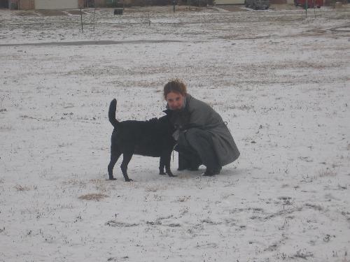 Me and Max - Max loves the snow