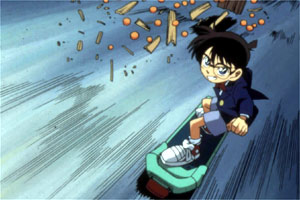detective conan - skate boarding