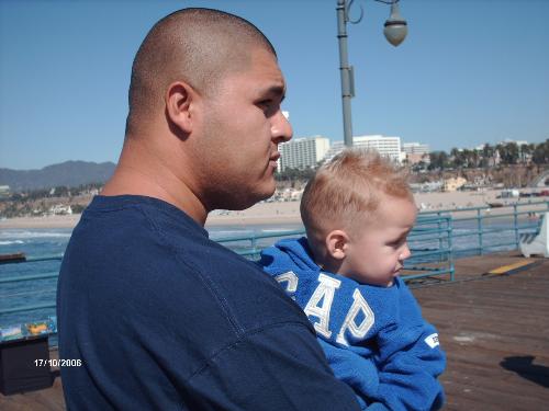 Daddy and son - At the Santa Monica Pier